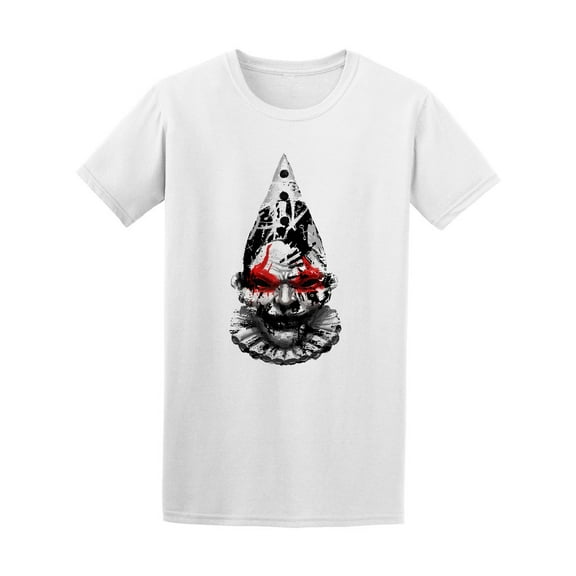 Hell Clown Head Graphic  T-Shirt Men -Image by Shutterstock, Male Large