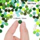 thumbnail image 3 of Uxcell Paquete de 500 Pompones para Manualidades, 0.39" (10mm) Poliéster Serie Verde Pompones Suaves y Esponjosos Multicolor, 3 of 7
