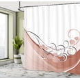 thumbnail image 4 of Ambesonne Spring Shower Curtain, Floral Arrangement Branches, 69"Wx75"L, Dried Rose, 4 of 4