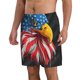 thumbnail image 2 of Fotbe Eagle Head With American Flag Trajes de Baño Estampados para Hombre, Shorts de Verano de Secado Rápido, Ropa de Playa, Bañadores-X-Large, 2 of 6