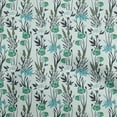 thumbnail image 1 of oneOone Tissu en Coton Flex Vert Mer Floral Rétro Matériel de Robe Tissu Imprimé Tissu au Mètre 40 Pouces de Large, 1 of 5