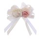thumbnail image 2 of Boda Rose Rhinestone Flor Boutonniere 奶白, 2 of 8