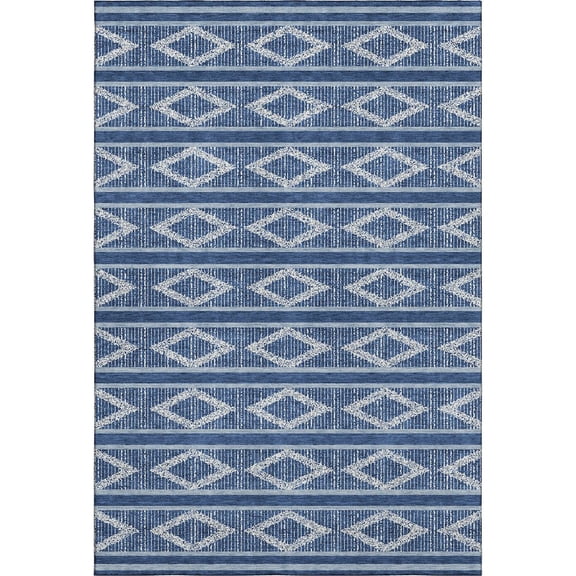 Dalyn Rugs Premium Machine Washable Mayfield AMF1029 Navy 3' x 5' Rug