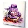 thumbnail image 2 of Designart "Lavender Soap for the Bathroom in Purple II" Floral Wall Art - Traditional Purple Lavender Bedroom Canvas Wall Art, 2 of 6