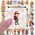 thumbnail image 2 of 35pcs-50pcs Cute Firefighter Stickers Safety PVC Decals Emergency Fire Equipment for Laptops Suitcases Phone, 2 of 5