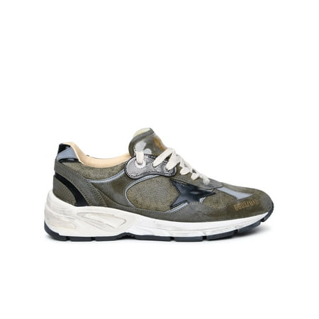 

Golden Goose Uomo Running Dad Green Leather Sneakers