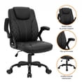 thumbnail image 5 of GASEE Leather Office Chair, Big and Tall Office Chair 400LBS Wide Seat Ergonomic Computer Desk Chair High Back Executive Leather Chair Adjustable Task Chair Lumbar Back with 1-Year Warranty, Black, 5 of 12