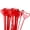 Red, variant on Soumake 100Pcs Card Holder Heart Shaped Multi-Purpose Floral Arrangement Bouquet Wedding Decoration Bouquet Topper Household Supplies Household