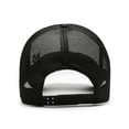 thumbnail image 6 of HNMKIU Classics Retro Trucker Cap Adjustable Snapback Unisex Breathable Mesh Baseball Hat for Men and Women Black,A, 6 of 7
