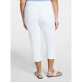 thumbnail image 5 of Terra & Sky Women's Plus Pull On Jegging Capri Pants with Control Panel, Sizes 0X-5X, 5 of 5