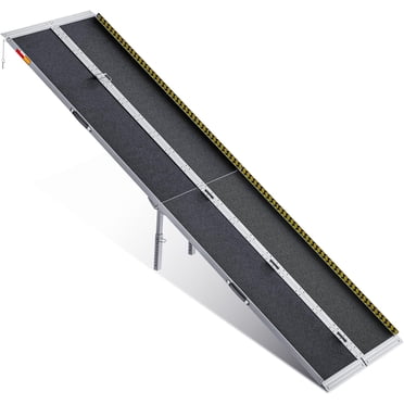 10ft Aluminum Multi-Folding Wheelchair Scooter Mobility Ramp Portable Non-Slip