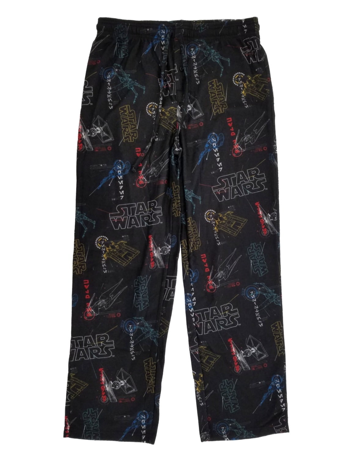 Star Wars - Star Wars Tie Fighter X-Wing Mens Black Flannel Sleep Pants