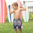 thumbnail image 4 of FORMRS Boys Swim Trunks Quick Dry Mesh Liner Boardshorts Sizes XS-XL, Dark Cubes, 4 of 7