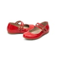 thumbnail image 2 of Zapato Ballerina Karsten® Doble Broche Charol Rojo Niña Rojo 18, 2 of 6