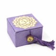 thumbnail image 2 of Mini Bol de Méditation Boîte 2 Pouces Chakra Couronne DZI, 2 of 5