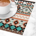 thumbnail image 3 of Aztec Placemats Set of 4,Vintage Abstract Geometric Southwestern American Ethnic Tribes Print Placemats Table Mat for Home Dining Table Kitchen Party Decor 4PCS, 3 of 6