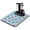 Smiling Ha, variant on Marine Life Coffee Maker Mat Seahorse & Coral Artwork, Slip-Resistant Absorbent Mat for Countertop Protection