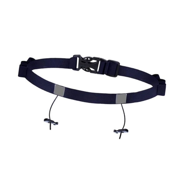 Pitycbo Triathlons Race Number Belt with Loop 6 Loops for Food Cycling Quick Release Dark Blue
