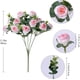 thumbnail image 3 of Rosa artificial - Flores artificiales de plástico de 11 pulgadas para decoración del hogar, centros de mesa y decoraciones de fiesta - Naranja, Beige, Rojo, Blanco, Rosa, 3 of 8