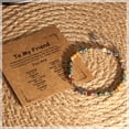 thumbnail image 4 of Christian Cross Beaded Bracelet for Women, Stainless Steel Gifts with "To My Friend" Card, for Friends on Valentine's Day, Confirmation, Baptism, Easter, Christmas, 4 of 9