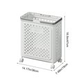 thumbnail image 3 of Cesta para ropa sucia plegable de gran capacidad para el baño, con ruedas y extraíble., 3 of 6