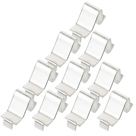 12 Pcs Partition Buckle Shelf Metal Heave Duty Clip Pilaster Clips Cabinet Support Bookcase Shelves