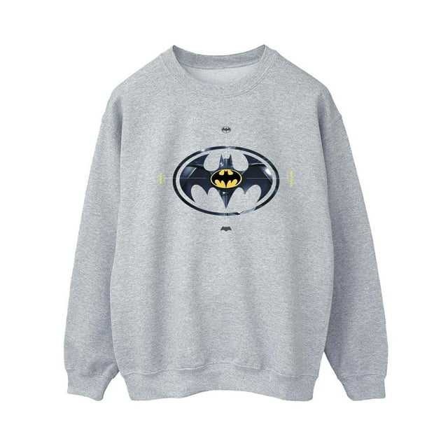 DC Comics Chandail en Molleton Logo en Métal Batman pour Femmes