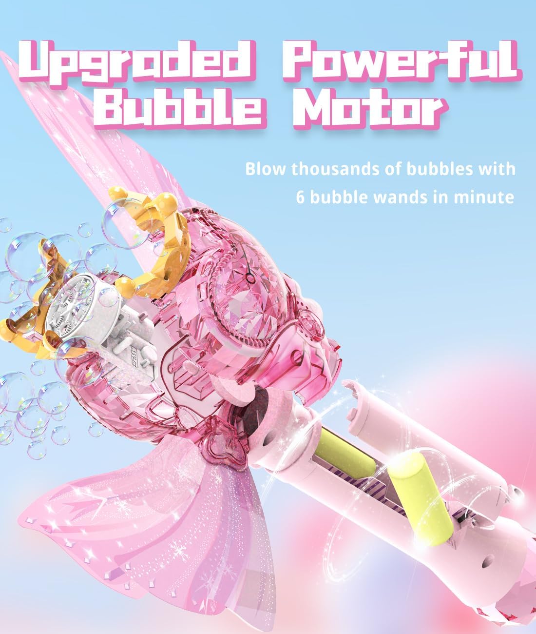 Beautysureup Bubble Wand with LED Lights and Music photo 5