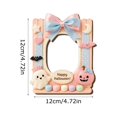thumbnail image 3 of Halloween Ghost Decor Pastel Halloween Decor 4.5 Inch Small Photo Frame Cute Halloween Decor Fridge Pink Halloween Wall Decoration, 1 Pack, 3 of 6