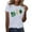 White#1, variant on Tnhcen St. Patrick's Day Women's Graphic T-Shirt Short Sleeve Crew Neck Plus Size S-3XL 95% Polyester 5% Spandex Stretchy Casual Summer Top