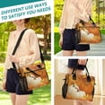 thumbnail image 5 of Large Insulated Lunch Bags for Women Men Leakproof Thermal Meal Lunch Tote Bag for Office Work Picnic Travel Pumpkins and Leaves 9L, 5 of 6