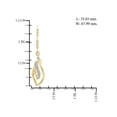 thumbnail image 3 of White Diamond Accent 14kt Gold-Plated Dangle Earrings, 3 of 3