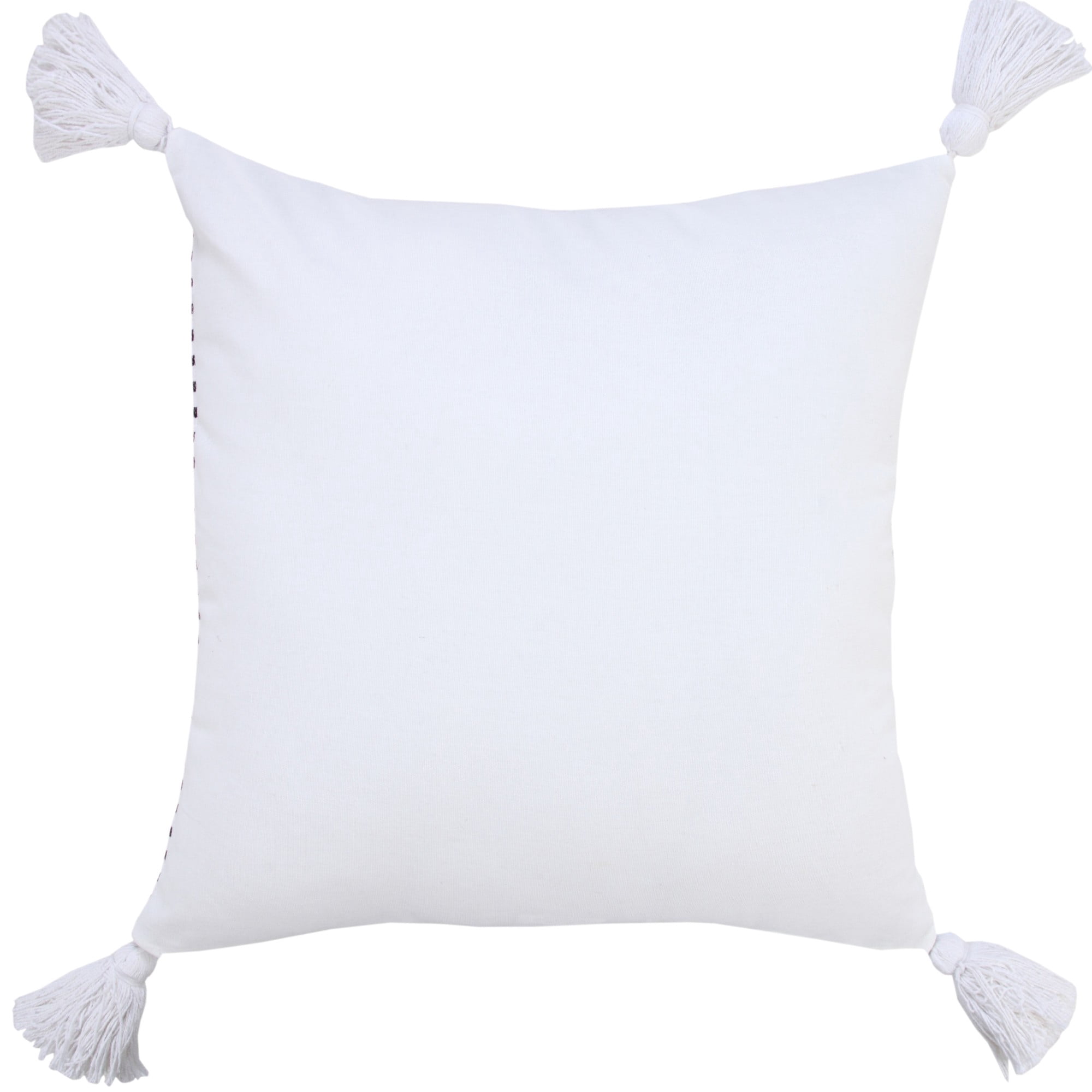 Harlow Hill Handwoven Striped Cotton Throw Pillow Cover - 20" - White and Black