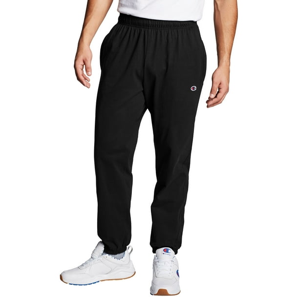men's closed bottom jersey pants