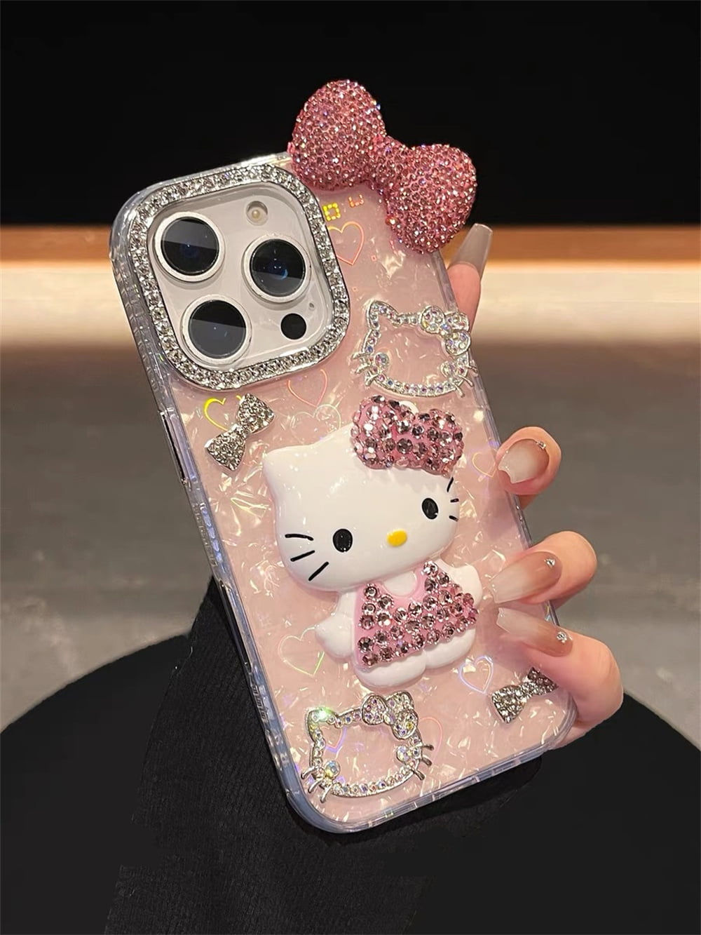 Fashion Sanrio Hello Kitty Phone Case for IPhone 12 13 14 15 16 Pro Max Plus Cute Cover