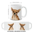 thumbnail image 5 of WIRESTER 11 Oz Ceramic Tea Cup Coffee Mug Full, Animal Cute Fawn Chihuahua Dog, 5 of 8