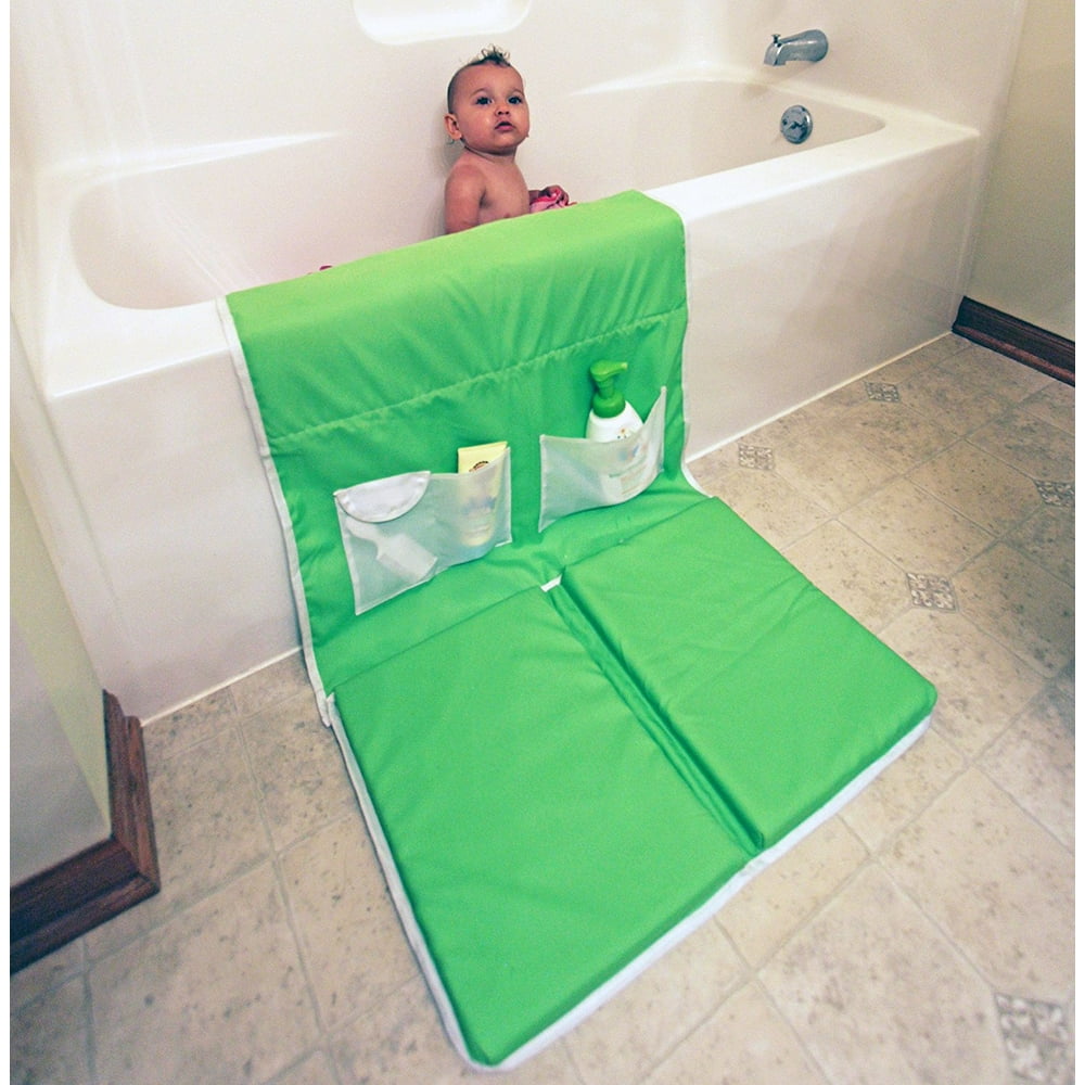 Baby Bath Kneeling Safety Pad & Storage Bathtub Kneeler & Elbow