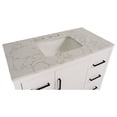 thumbnail image 6 of Copenhagen 42" Bathroom Vanity with White Cabinet and Engineered Marble Top, 6 of 7