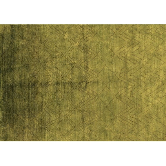 Ahgly Company Indoor Rectangle Oriental Brown Industrial Area Rugs, 5' x 7'