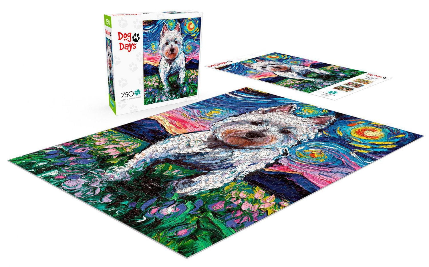 Buffalo Games - Dog Days - Westie Night - 750 Piece Jigsaw Puzzle