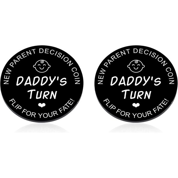 Moneda de broma de doble cara, regalo para nuevos padres, para mamás primerizas, futuras mamás, divertida idea de mejor amiga, hermana, para embarazadas, mujeres, cumpleaños en Navidad.