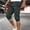 Dark Gray, variant on Men's 3/4 Capri Joggers Running Athletic Gym Workout Capri Pants Below Knee Drawstring Sweat Capris with Pockets