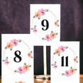 thumbnail image 3 of Pink Floral Design Table Number Cards Double Sided Party Table Numbers for Reception Baby Shower Anniversary Birthday Bridal Party 4x6 100 Pcs, 3 of 3