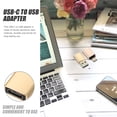 thumbnail image 2 of Adaptador USB-C a USB, 4 unidades, adaptador OTG, convertidor USB 3.0 a USB tipo C., 2 of 8