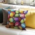 thumbnail image 3 of Creowell Square Cushion Cover Balls Pattern Colorful Home Decor Throw Pillows for Sofa Couch 20x20in, 3 of 5