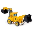 thumbnail image 3 of Mentari Toys - The Backhoe - Wooden Yellow Backhoe Loader with 2 Moving Arms and 2 Black Scoops - Imagination and Creativity Role Play - Age 3+, 3 of 6