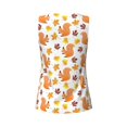 thumbnail image 5 of Wukai Cartoon Squirrel Print &nbsp;Women's Workout Tank Top Mesh Yoga Shirts Athletic Running Tank Tops Athletic Gym Shirts - Medium, 5 of 8