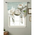 thumbnail image 2 of White Flowers Vintage Background Window Curtain for Living Room Kitchen Tie-up Roman Curtain Home Decor Blinds Drapes, 2 of 6