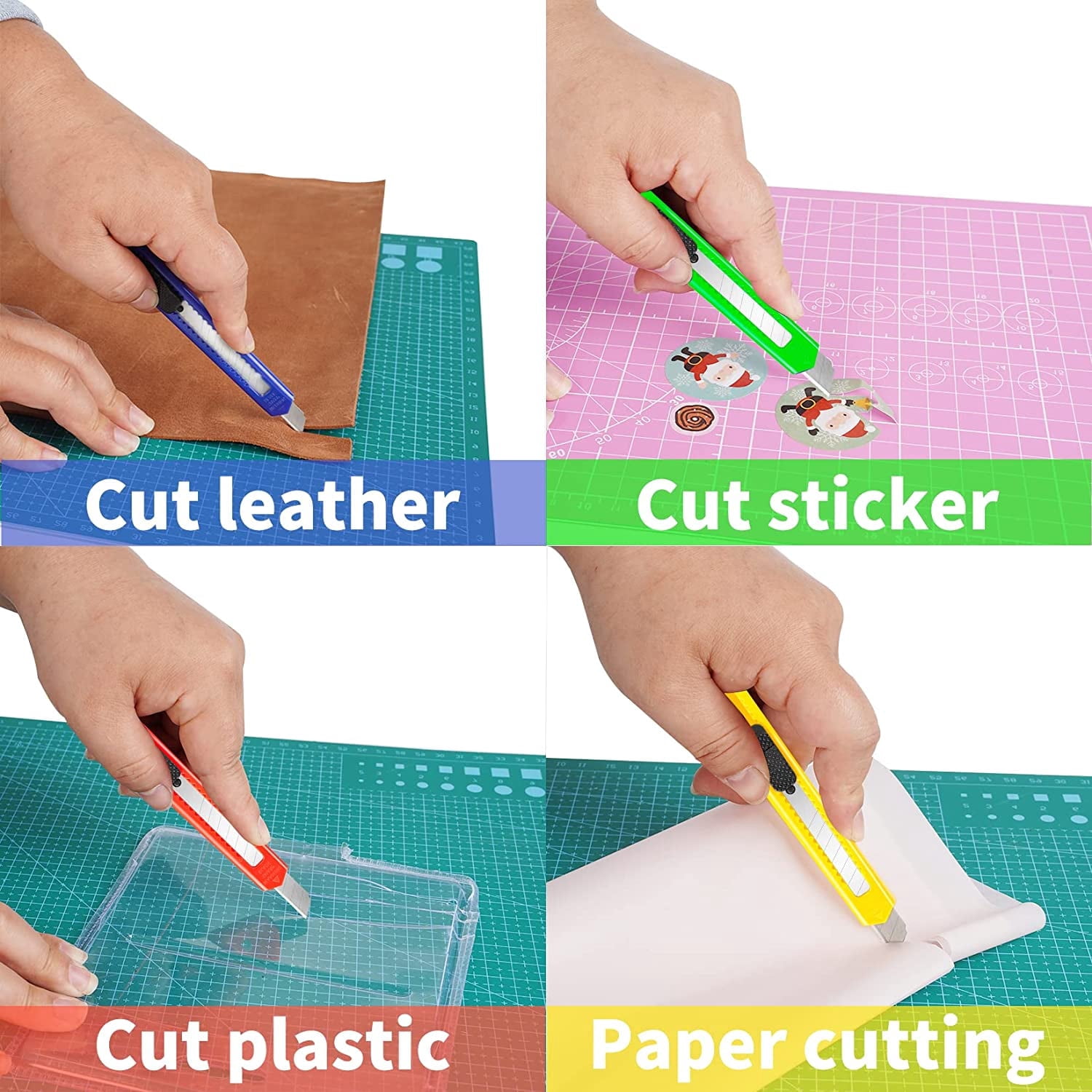 DIYSELF 96-Pack Utility Knife – Premium Box Cutters, Retractable Razor Blades