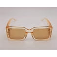 thumbnail image 3 of Fashion Big Rectangle Unisex Luxury Sunglasses Vintage Punk Oversized Gold Tea, 3 of 7